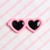 Accesorios para carcasas de teléfonos móviles material de decoración DIY accesorios para mascotas DIY dibujos animados DIY corazón gafas pequeñas