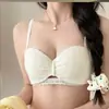 9831 Sujetador Original Nublado y Elegante de Soporte para Mujeres con Busto Grande, Sujetador Strapless Push-Up y Levanta Busto, Sujetador Hueco Estilo Francés