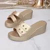 Verano 2026 Nuevo Comercio Exterior Tallas Grandes Sandalias de Plataforma Cómodas Casuales para Mujer Moda Ropa Exterior Tacón Cuña Talla Única