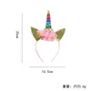 Diademas Nuevas de Cabeza de Unicornio Transfronterizas en Stock, Accesorios para el Cabello para Fiestas Navideñas Infantiles, Accesorios para el Cabello Lindos de Dibujos Animados de Nicho
