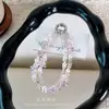 Cadena para Teléfono Móvil de Doble Capa con Estrella de Mar de Cristal Lanyard Corto de Perlas para Muñeca Accesorios de Cadena para Colgar Funda de Teléfono Colgante para Bolsa Venta al por Mayor