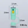 Tapa para Popote Stanley 10mm Diámetro Grande PVC Popote Suave Tapa Muñeco de Dibujos Animados Tapa Antipolvo Mayoreo