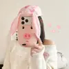 Orejas de Peluche Linda Cabeza Grande de Cerdo iPhone17 Apple 16 Adecuado para Funda de Teléfono 14/15Pro Max Anticaídas 13