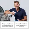 Kit de Cuidado y Pulido para Faros de Coche Limpieza, Mantenimiento y Restauración del Brillo de los Faros del Coche Agente de Cuidado de Pulido Conveniente