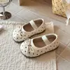 Zapatos Individuales Bajos Estilo Coreano para Niñas Estilo Ballet con Lazo Suela Suave Slip-on Mocasines Zapatos de Cuero Novedad Primavera/Otoño 2026