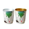 Taza de Té Oculta Desechable de Doble Capa Taza de Papel para Té Taza de Té Hecha a Medida Recepción de Negocios Elegante Logo Impreso Personalizado