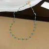 Estilo Étnico Irregular Contas de Cristal Contas Colar Acessórios Feminino Luz de Luxo Alta Qualidade Corrente da Clavícula Estilo de Férias Colar