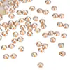 Pedras Strass Redondas com Fundo Plano para Atacado, Pedras de Vidro com Fundo Plano, Acessórios DIY para Nail Art, Pedras Strass Coloridas, Pedras Strass Trituradas Deslumbrantes, Venda Quente Transfronteiriça
