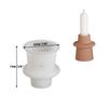 Decoração DIY Cristal Gel Gotejamento Geométrico Cilíndrico Listrado Suporte para Velas Base para Velas de Aromaterapia Enfeites Gesso Silicone Molde