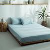 Lençol de Cama Ajustável de Algodão Escovado Peça Única 1.9 Capa de Colchão 2.0m Colcha 1.2/1.35/1.5m 2m X2.2 Colcha