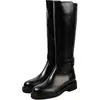 Botas Planas Talla Botas de Mujer Talla 4732 Negras Adulto Botas Martin Pedir Europa y los Estados Unidos