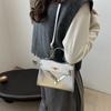 Bolso Cuadrado Pequeño para Mujer Estilo Coreano Bolso de Hombro Moda Distintivo Bolso Pequeño de Otoño Nuevo de Moda Portátil Bolso Cruzado para Mujer 2024