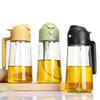Olla de Aceite Integrada para Rociar y Verter Transfronteriza, Botella de Aceite de Vidrio, Botella Atomizadora de Aceite Anti-Goteo, Botella para Condimentos, Portátil para Cocina con Asa