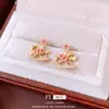 Aretes de Caballo Mecedora Chapados en Oro Real de 18 Quilates, Aretes Vintage, Aretes de Moda y Elegantes para Mujer, Estilo de Nicho