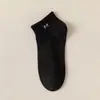 Calcetines Cortos de Hombre con Letra m, Absorbentes de Sudor y Transpirables, Delgados para Primavera y Verano, Casuales Versátiles, Calcetines Tobilleros, Calcetines Lisos Simples
