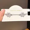 Collar con Colgante de Flor de Trébol de la Suerte Piedra Ojo de Gato de Zirconia Moda Simple Pulsera Exquisita Joyería de Lujo Ligero de Gama Alta para Mujeres