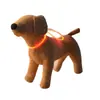 Coleira LED luminosa de fábrica para spot noturno, aviso anti-perda para pescoço de cachorro, pode ser cortada, flash, cão com anel de gato, ornamentos