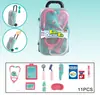 Casa de Juegos Educativa para Educación Infantil Transfronteriza, Set de Juguetes de Herramientas Médicas de Simulación, Caja de Almacenamiento para Juego de Roles, Escucha e Inyección