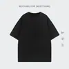320g Camiseta Masculina Algodão Pesado Lavado Vintage Americano Desgastado Espessada Cor Lisa Batik Alto Marca Tendência Manga Curta