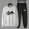 Conjunto Versátil de Sudadera y Pantalón de Chándal de Moda Pesada Americana, Nuevo Conjunto Deportivo Casual de Dos Piezas para Hombre, Primavera y Otoño