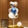 Decoraciones de Globos Flotantes de Mesa y Piso con Tema de Cumpleaños Feliz Cumpleaños para la Fiesta de Primer Cumpleaños de Niños, Decoraciones Brillantes