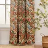 Decoración Navideña Americana Country Más Vendida de Amazon Dormitorio Sala de Estar Cortinas con Estampado Floral Blackout para Ventana Abuhardillada Venta al por Mayor de Fábrica