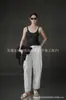 Pantalones de Diseñador de Moda Primavera 2025 de Cintura Alta con Costuras para Mujer, Nuevo Estilo Europeo y Americano de Chica Popular, Pantalones Casuales Sueltos de Pierna Ancha