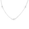 925 Sterling Silver Love Necklace Design de nicho simples feminino pequeno e fino espaçado em forma de coração curto Colar N7860
