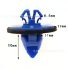 100 Piezas Clips para Guardabarros de Coche, Clips de Fijación para Paneles de Moldura de Puerta, Azul 50 Piezas, Naranja 50 Piezas, con Almohadillas