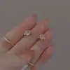 Pendientes Elegantes Dulces de Plata 925 con Aguja, Corazón de Chica Rosa, Flor, Mariposa, Borla, Super Hada, Alto Amor
