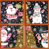 Amazon Adesivos de Natal Atacado Adesivos de Doces Boneco de Neve Floco de Neve Adesivos de Vidro Papai Noel Alce Adesivos Eletrostáticos