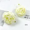 Flor Artificial com Bordas Queimadas, Cabeça de Rosa, Flor Falsa DIY com Borda Queimada, Material de Flor para Pente Vintage, Pequeno Ornamento para Cena de Casamento