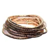 Pulsera elástica de mujer europea y americana con incrustaciones de diamantes, cadena de garra con circonita de colores y pedrería, pulsera de tenis elástica con diamantes de colores, venta al por mayor