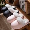 Pantuflas de Algodón para Mujer Otoño e Invierno 2025 Nuevas para Interior Hogar Antideslizantes Cálidas Más Pantuflas de Felpa Zapatos de Algodón para Mujer