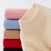 Enfocado en Suéteres de Lana Pura para Niños y Niñas, Capa Base de Pulóver de Cuello Medio para Bebés, Cálido de Punto de Cachemir para Niños Tallas Mediana y Grande