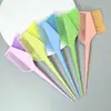 Peine de Coloración de Pelo de Cola Puntiaguda de Colores con Cerdas Suaves, Peine de Doble Cara de Paja de Trigo de Alta Calidad para Salones de Peluquería, Cepillo para Permanente y Coloración