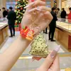 Árbol de Navidad de Oro Puro 999 Trae Riqueza Instantánea Llavero de Coche Estilo Zootopia Pequeño Regalo