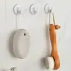 Gancho Adhesivo sin Rastro para Baño, Gancho Blanco para Cocina sin Taladro, Gancho Adhesivo Fuerte para Puerta y Pared, Gancho de Pared