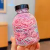 Goma Elástica de Bebé para Niños Alta Elasticidad No Lastima el Cabello Goma Elástica Desechable Diadema para Niña Pequeña Diadema para Niña Color Caramelo