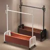 Colgador de piso colgador de dormitorio hogar interior móvil lujo ligero tendedero almacenamiento multifuncional perchero