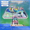 Castelo de água inflável New Lake Floating Island Trampolim trampolim de água Nuvem grande escorregador parque aquático móvel fabricante