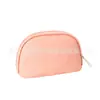 Bolso de Maquillaje PU con Patrón de Palillo de Dientes Nuevo y de Moda Rosa Concha Patrón de Palillo de Dientes Bolsa de Almacenamiento PU Bolsa de Lavar PU Impermeable
