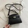 Bolso de Mano para Mujer Estilo Retro Hebilla de Cierre Mate Bolso Cuadrado Pequeño Nuevo Estilo 2026 Bolso de Hombro Único Bolso Cruzado Estilo Coreano Bolso para Teléfono Móvil de Viaje