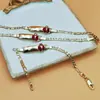 Pulsera de Resina Dorada de Moda y Única con Elemento de Mariquita para Mujer y Niños, de Venta Caliente Transfronteriza Europea y Americana para Primavera