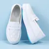 Zapatos de Enfermera de Temporada Primavera y Verano en Stock, Transpirables, Antideslizantes, Suela Suave, Duraderos, Zapatos de Trabajo Negros, Venta al por Mayor, Dropshipping Transfronterizo
