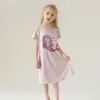 Pijama para Niños, Camisón de Verano Delgado de Modal con Sensación de Hielo, Ropa de Casa para Niños Tallas Mediana y Grande, Camisón para Mujer Estilo Familiar