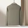 Jaqueta masculina de lã feita à mão 2026 outono e inverno estilo workwear com lapela e costura aparente, casaco de lã dupla face casual para homens jovens e de meia-idade