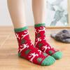 Calcetines de Navidad Calcetines de Coral Fleece Transfronterizos Pareja Hombres Lindos Postparto Forro Polar Engrosado Peludos Calcetines de Mujer