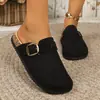 Verano 2026 Nuevo Comercio Exterior Talla Grande Zapatos Casuales Cómodos Planos de Punta Redonda para Mujer sin Cierre Birkenstock Talla Única para la Mayoría