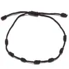 Pulsera trenzada de la suerte hecha a mano, Cuerda para la muñeca del Ojo Maligno, Joyería de moda ajustable para Hombres y Mujeres